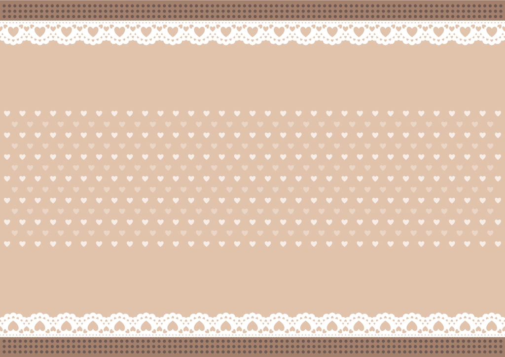 Set of 6 Hearts and Lace Frame Background Illustrations and Vectors | Brown