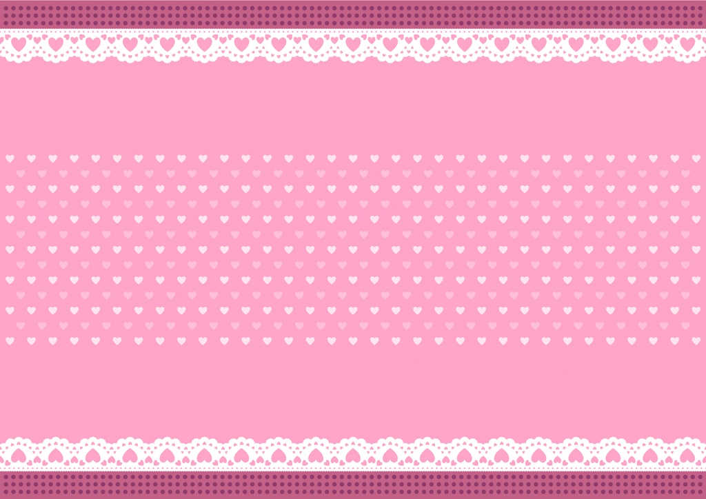 Set of 6 Hearts and Lace Frame Background Illustrations and Vectors | Pink