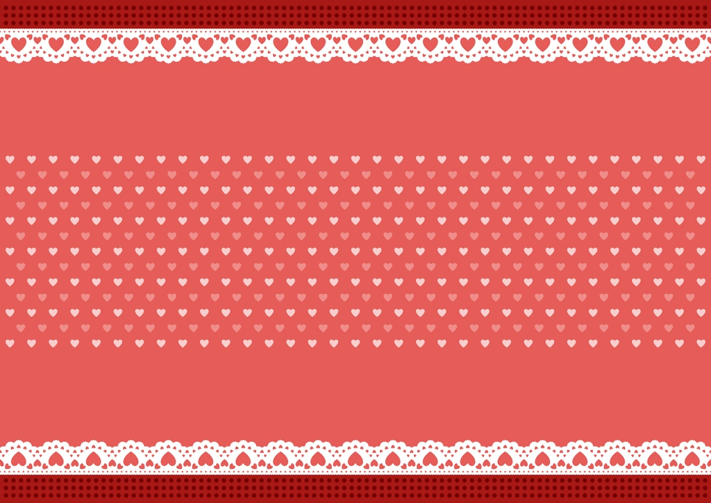 Set of 6 Hearts and Lace Frame Background Illustrations and Vectors | Red