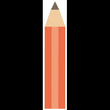 3種類の鉛筆のアイコンイラストとベクター