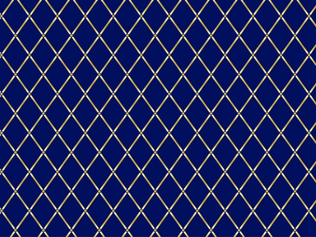 Set of 5 Diamond Shaped Lattice Background Illustrations and Vectors | Gold and Navy