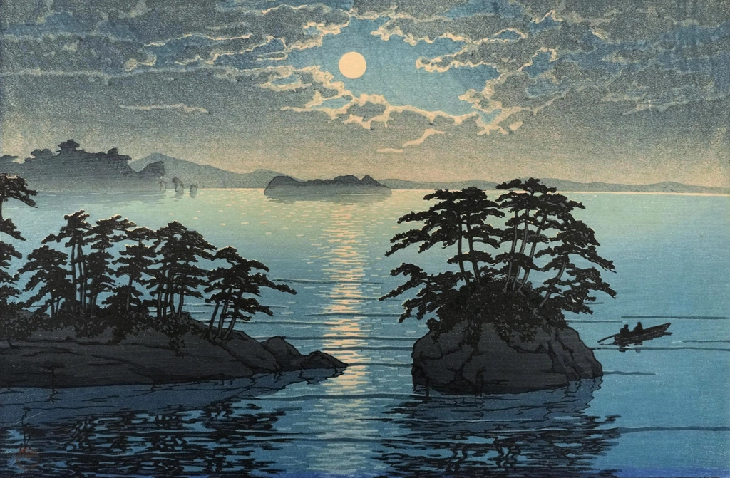 Japanese Sceneries, Eastern Japan Series: Futagojima Island, Matsushima by Hasui Kawase (1933) | 3