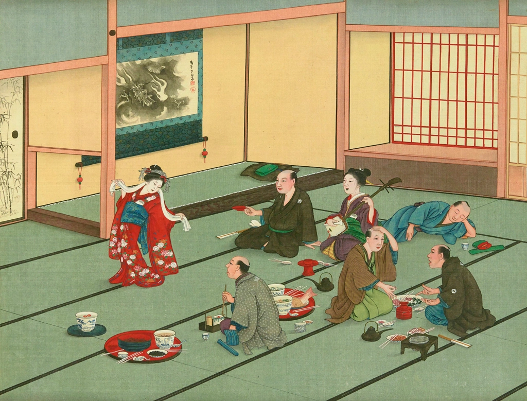 Banquet by Workshop of Kawahara Keiga (circa 1809-1829) | 1