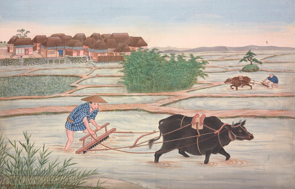 Soil Puddling  by Workshop of Kawahara Keiga (circa 1809-1829) | 1
