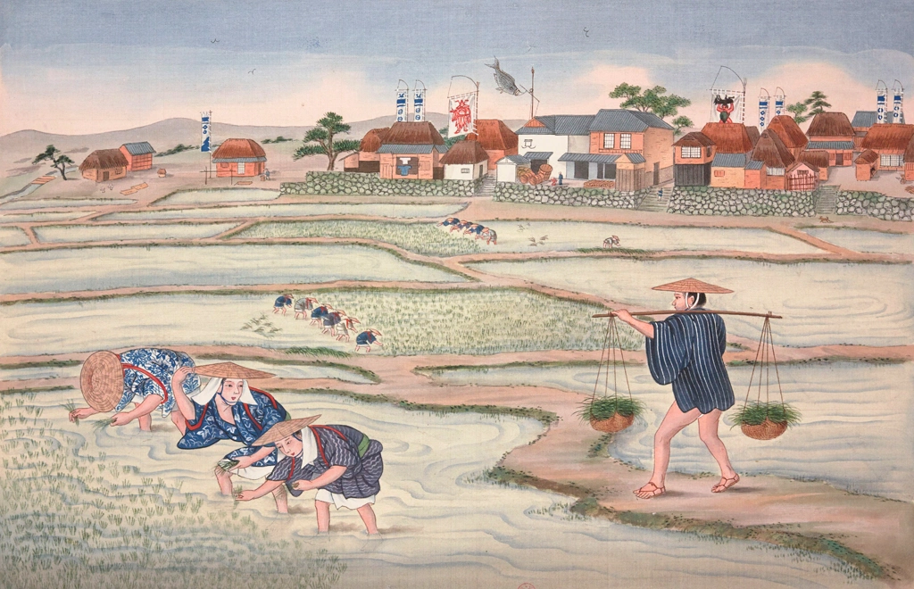Rice Planting by Workshop of Kawahara Keiga (circa 1809-1829) | 1