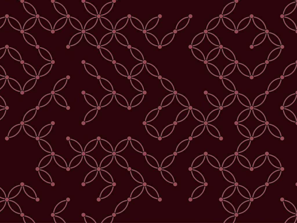 6種類の七宝柄模様の背景イラストとベクター | 赤茶色とピンク色