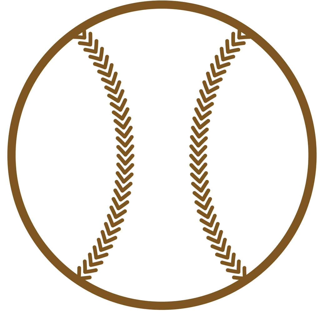 Set of 3 Baseball Icon Illustrations and Vectors | Monochromatic Baseballl Icon