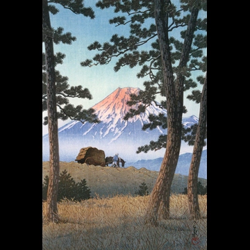 「東海道風景選集 田子の浦の夕」 川瀬巴水 （1940年）