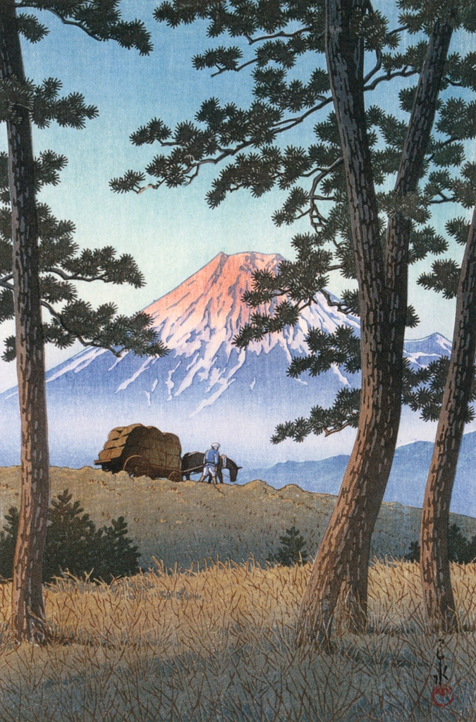 「東海道風景選集 田子の浦の夕」 川瀬巴水 （1940年） | 生誕130年 川瀬巴水展 郷愁の日本風景より
