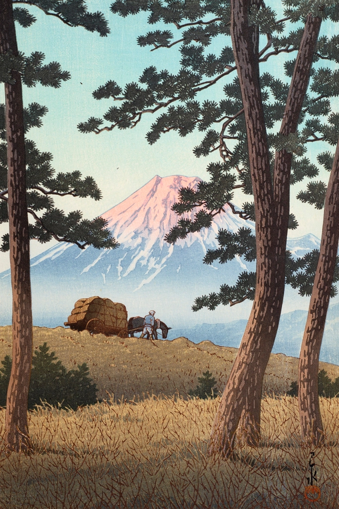 「東海道風景選集 田子の浦の夕」 川瀬巴水 （1940年） | 2