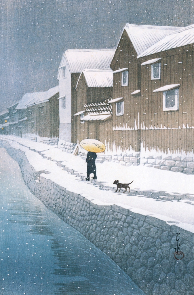 Selected Scenes of Tokaido Road: Handa Shinkawabata in Bishu Province by Hasui Kawase (1935) | from Kawase Hasui 130th Anniversary Exhibition Catalogue