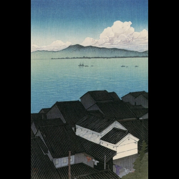 「東海道風景選集 駿河興津町」 川瀬巴水 （1934年）