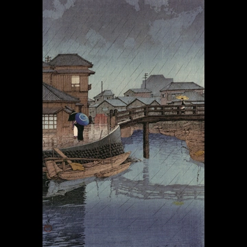 Selected Scenes of Tokaido Road: Shinagawa by Hasui Kawase (1931)