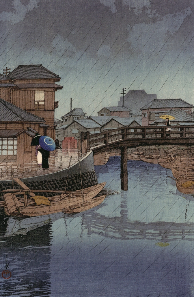 Selected Scenes of Tokaido Road: Shinagawa by Hasui Kawase (1931) | from Hasui Kawase Art Works Collection Revised Edition