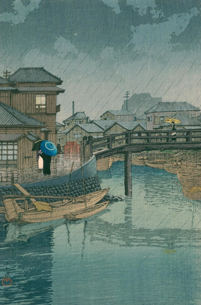 Selected Scenes of Tokaido Road: Shinagawa by Hasui Kawase (1931) | from Kawase Hasui Woodblock Print Collection 2