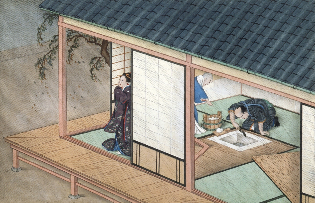 「炉塗り」 川原慶賀工房 （1809-1829年頃） | 秘蔵浮世絵大観 8 パリ国立図書館より