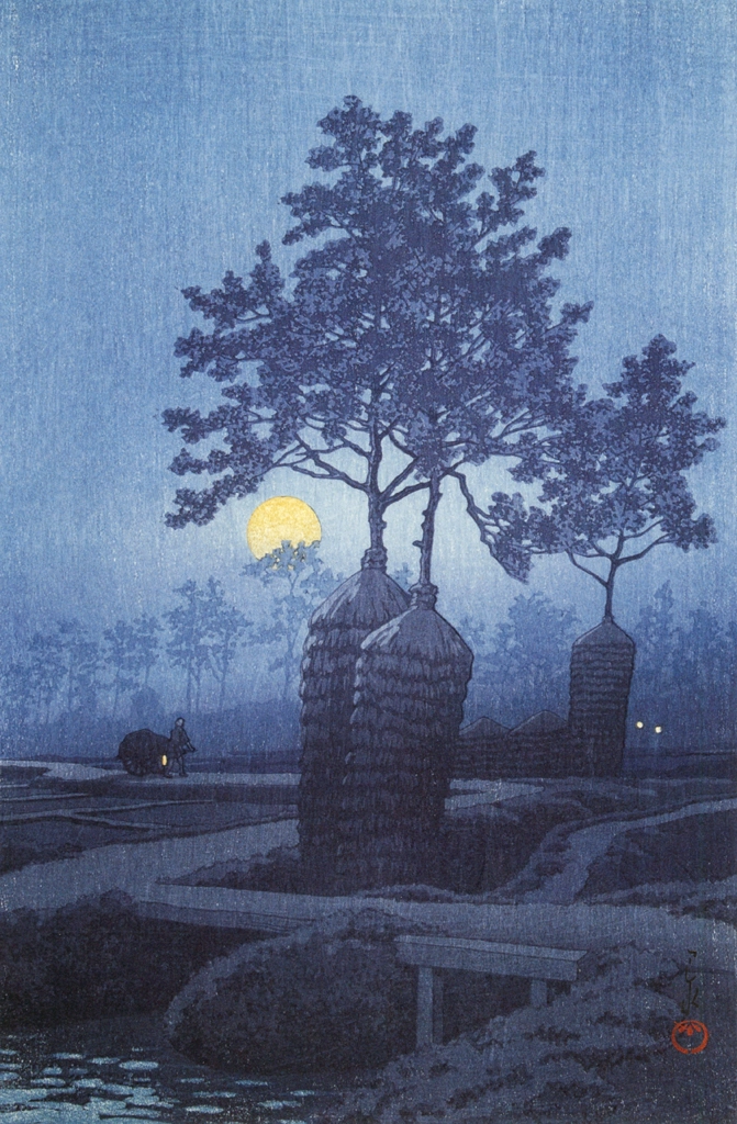 「蒲生の月」 川瀬巴水 （1932年） | 生誕130年 川瀬巴水展 郷愁の日本風景より