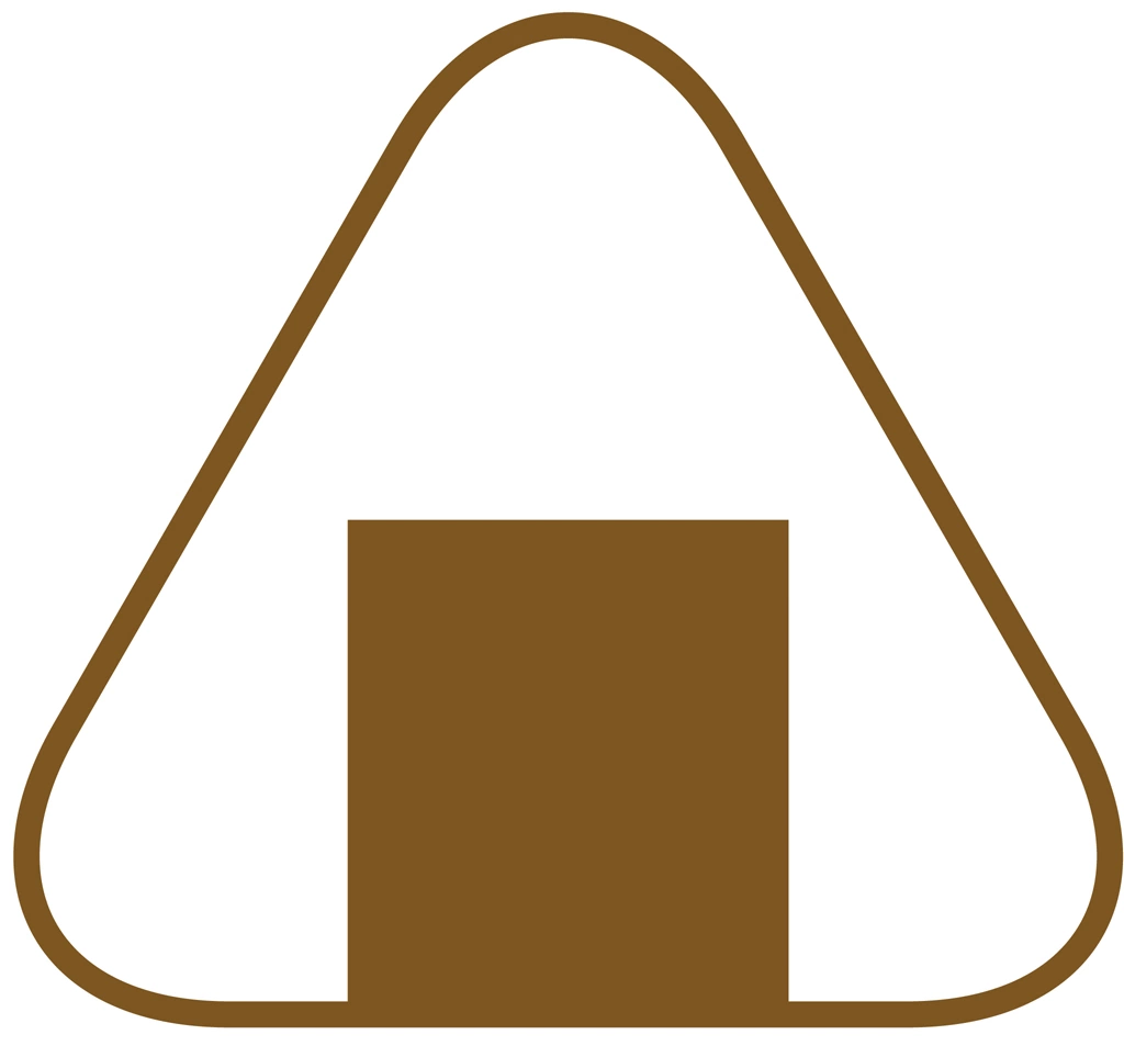 Set of 3 Onigiri Icon Illustrations and Vectors | Monochromatic Onigiri Icon