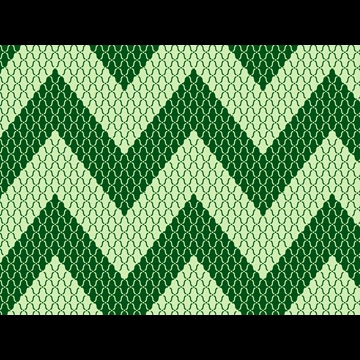5種類のジグザグ模様と立涌文様の背景イラストとベクター