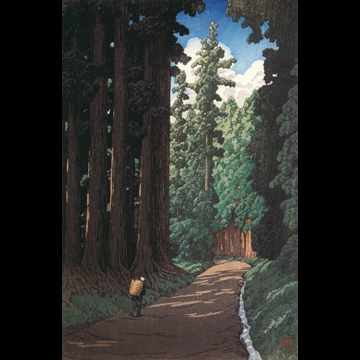 「日光街道」 川瀬巴水 （1930年）