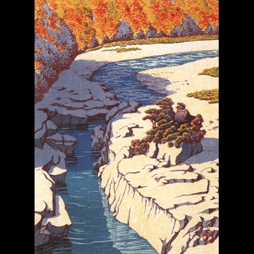 Selected Views of Japan: No. 33, Nezame, Kiso by Hasui Kawase (1925)