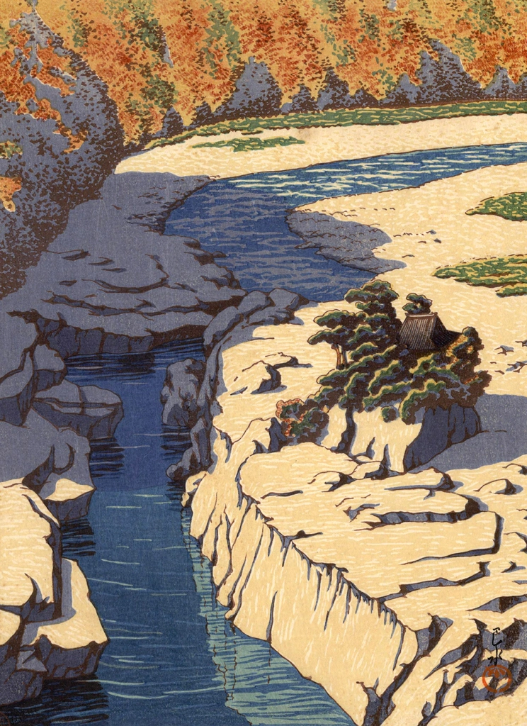 Selected Views of Japan: No. 33, Nezame, Kiso by Hasui Kawase (1925) | from Selection of Scenes of Japa