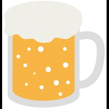 3種類の生ビールのアイコンイラストとベクター