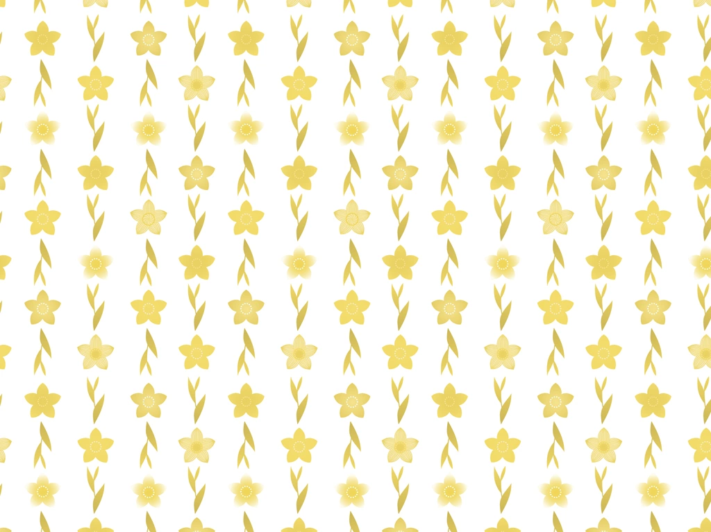 Set of 5 Flower and Leaf Pattern Background Illustrations and Vectors | Khaki and White