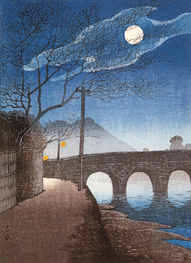「日本風景選集 鹿児島甲突川」 川瀬巴水 （1922年） | 生誕130年 川瀬巴水展 郷愁の日本風景より