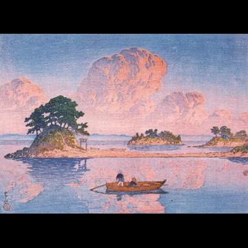 「日本風景選集 島原九十九島」 川瀬巴水 （1922年）