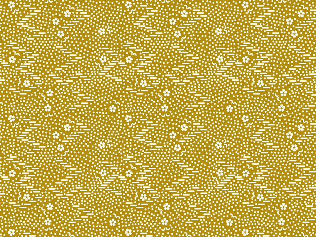 Set of 5 Cherry Blossom and Dot Pattern Background Illustrations and Vectors | Ocher