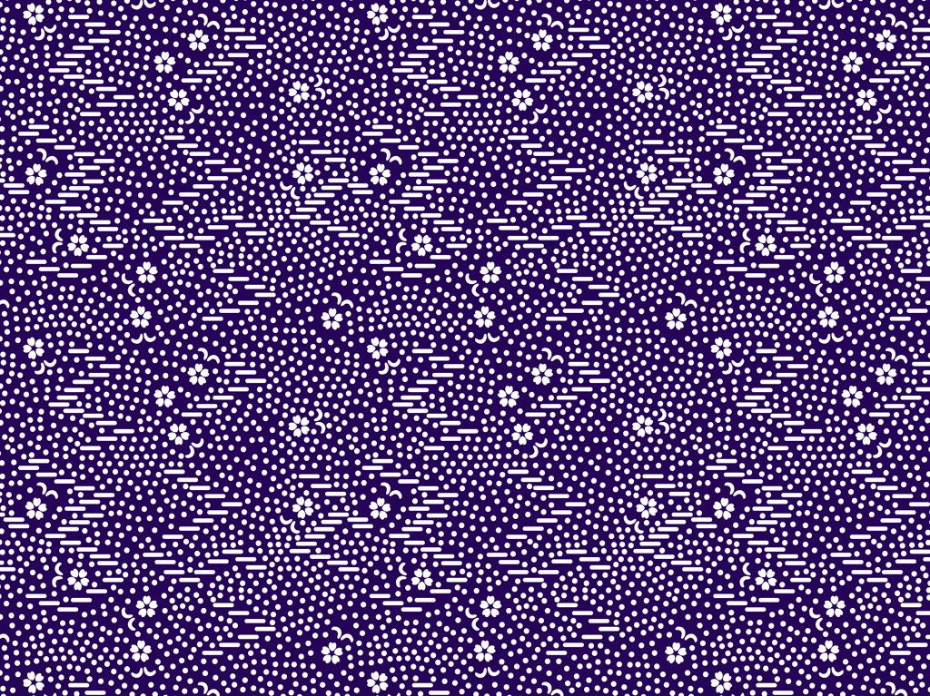 Set of 5 Cherry Blossom and Dot Pattern Background Illustrations and Vectors | Purple