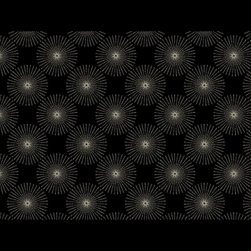 5種類の打ち上げ花火のパターン背景イラストとベクター