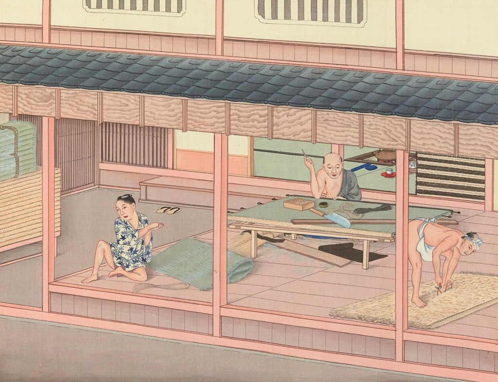 A Tatami Shop by Workshop of Kawahara Keiga (circa 1809-1829) | 1