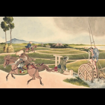 A Samurai Horsean by Katsushika Hokusai (circa 1826)