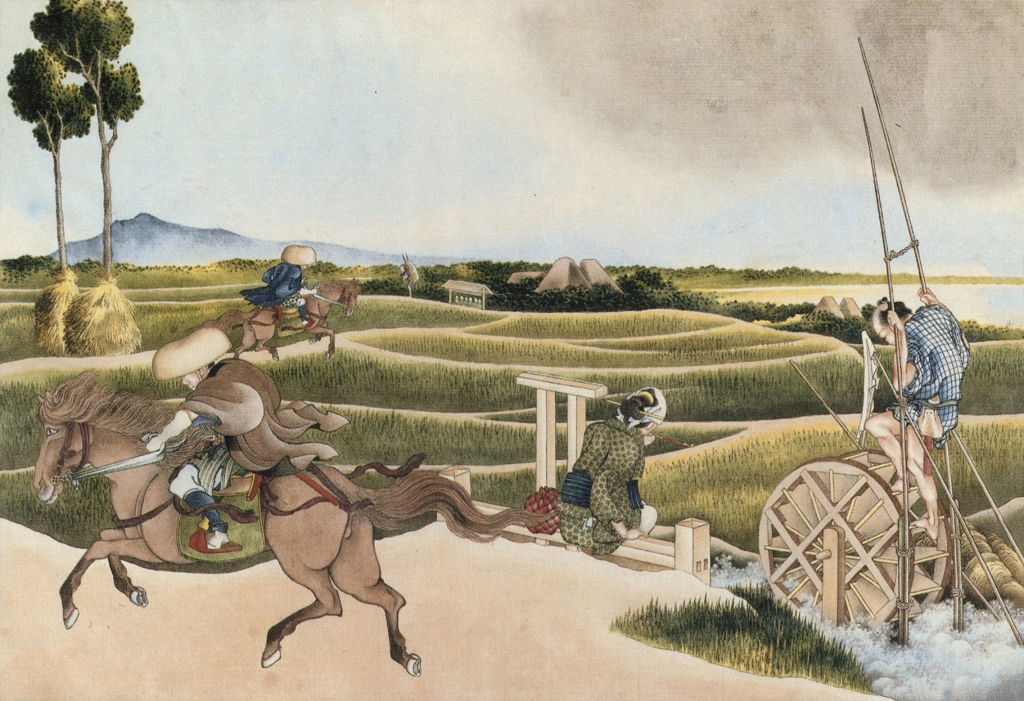 A Samurai Horsean by Katsushika Hokusai (circa 1826) | from Ukiyo-e Masterpieces in European Collections: Bibliothèque nationale de France