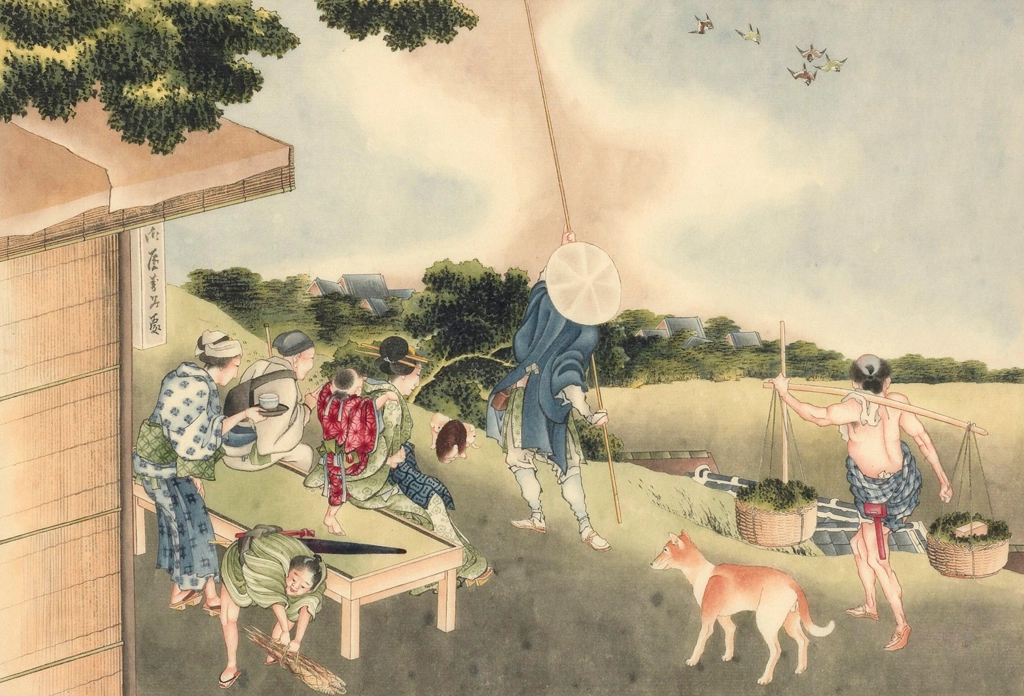 In Front of a Tea-shop by Katsushika Hokusai (circa 1826) | 1