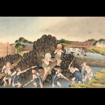 Construction Work by Katsushika Hokusai (circa 1826)