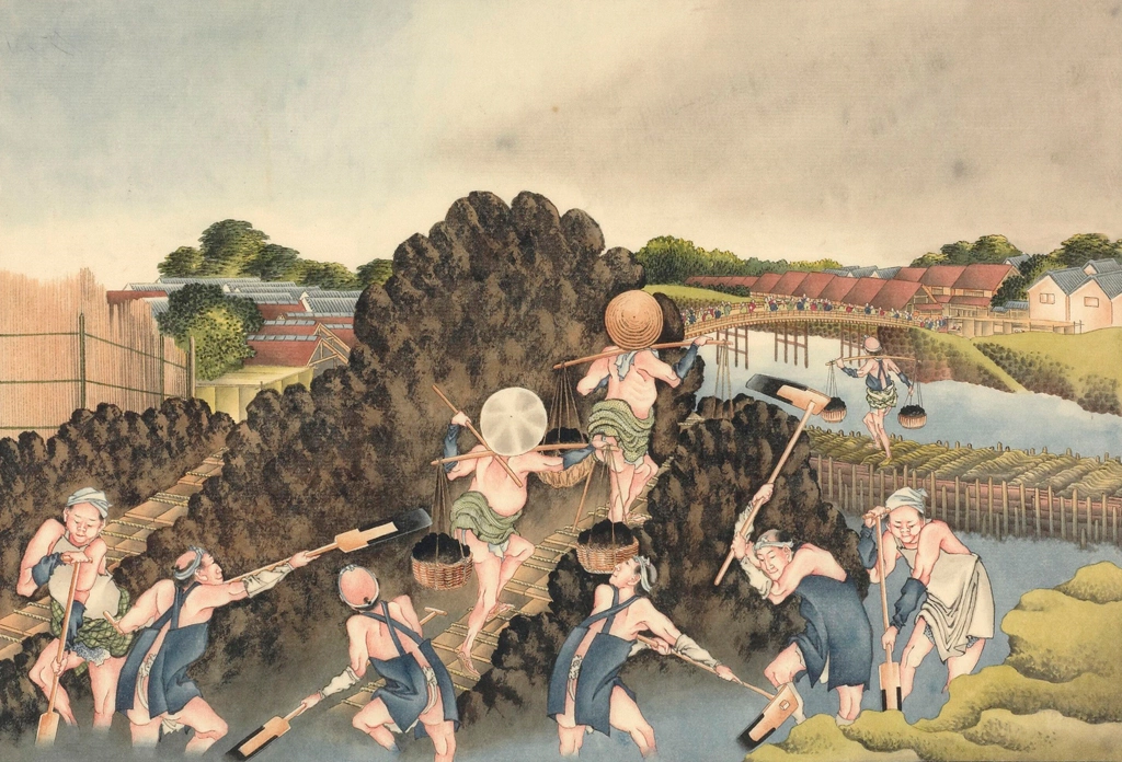 Construction Work by Katsushika Hokusai (circa 1826) | 1