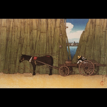 「東京十二題 駒形河岸」 川瀬巴水 （1919年）
