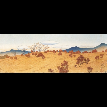 「塩原あら湯路」 川瀬巴水 （1919年）