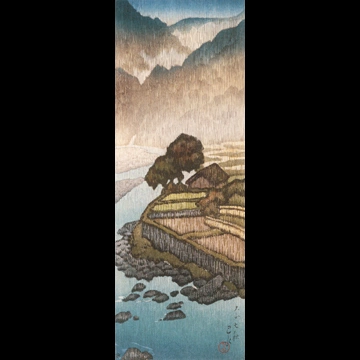 「塩原畑下り」 川瀬巴水 （1918年）