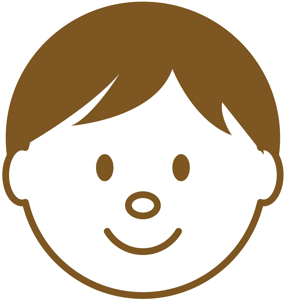 3種類の男性のアイコンイラストとベクター | 単色の男性のアイコン
