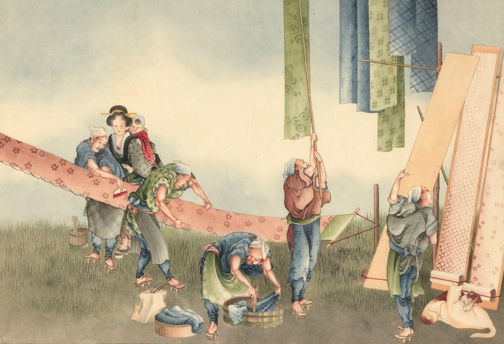 「海浜の漁師」 葛飾北斎 （1826年頃） | 1