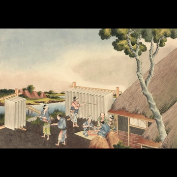 「洗張り」 葛飾北斎 （1826年頃）