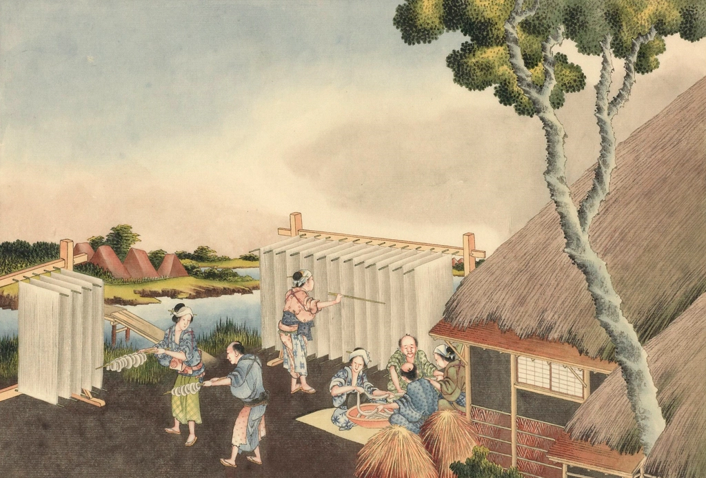「洗張り」 葛飾北斎 （1826年頃） | 1