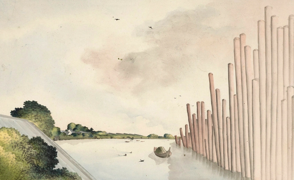 A View of the Sumida River by Katsushika Hokusai | 1