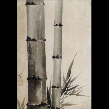 「墨竹図」 葛飾北斎 （1804-18年頃）
