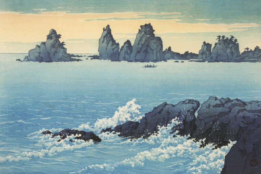 「伊豆大瀬」 川瀬巴水 （1937年） | 川瀬巴水作品集より