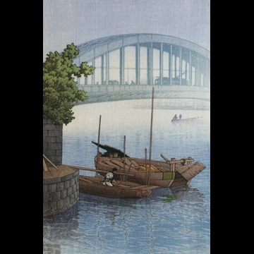 「永代橋」 川瀬巴水 （1937年）